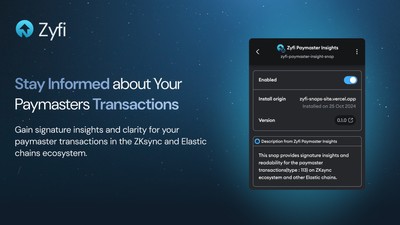 Screenshot for Zyfi Paymaster Insights