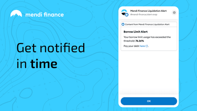 Screenshot for Mendi Finance Liquidation Alert