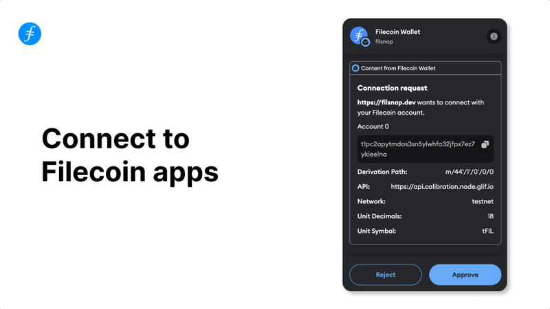 Filecoin Wallet on the MetaMask Snaps Directory